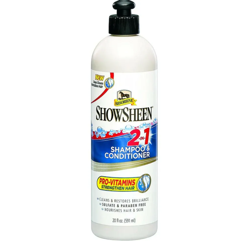 Absorbine Showsheen 2-in-1 Shampoo & Conditioner for Horses (20 oz)