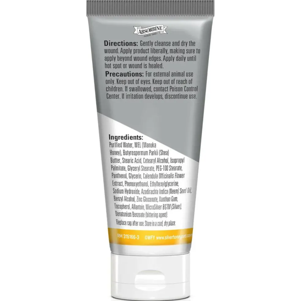 Absorbine Silver Honey Hot Spot & Wound Care Ointment 2 oz
