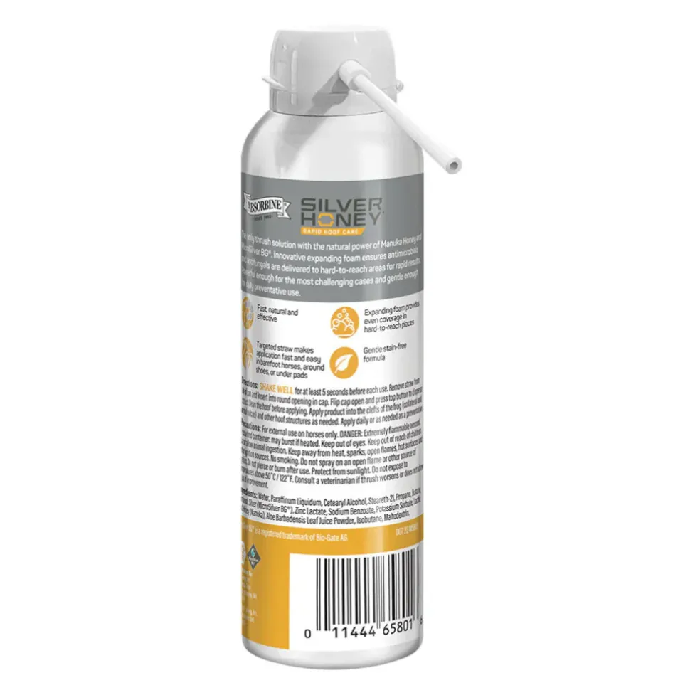Absorbine Silver Honey Rapid Hoof Care Thrush Foam (200 ml)