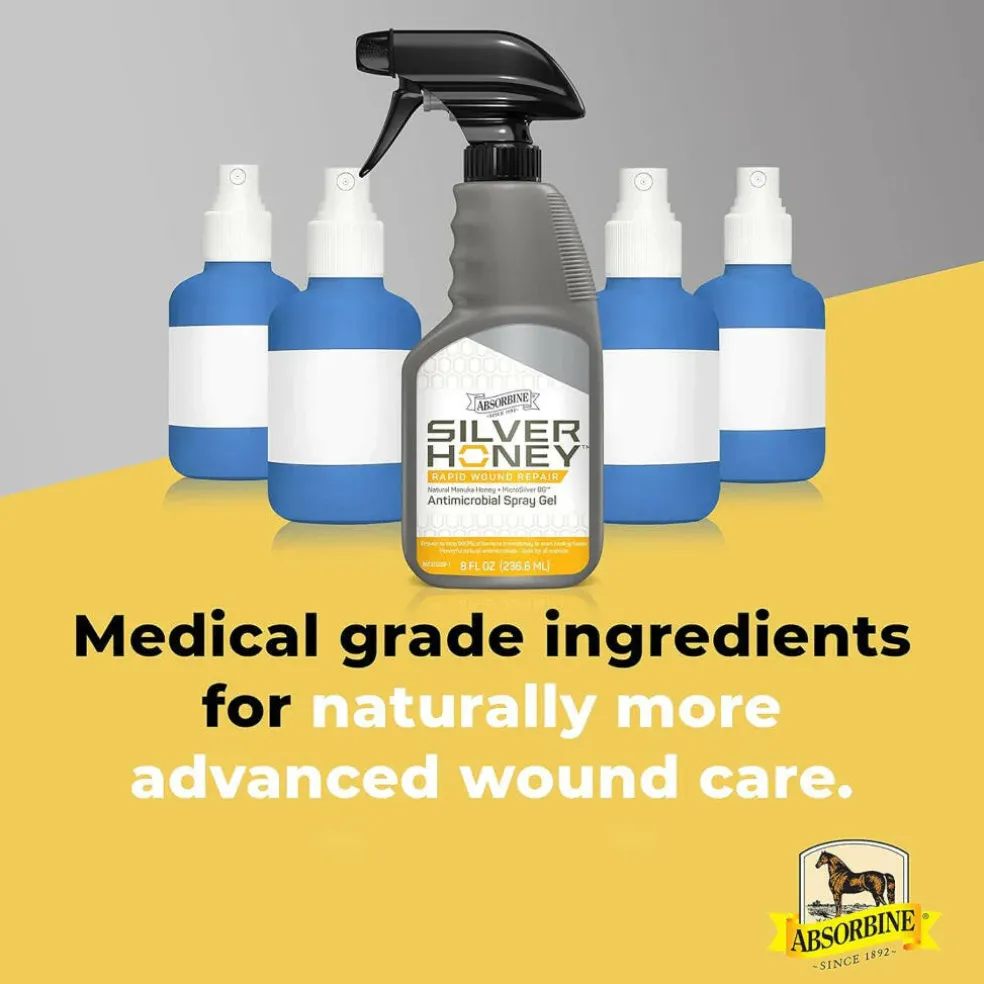 Absorbine Silver Honey Rapid Wound Repair Spray Gel 8 oz