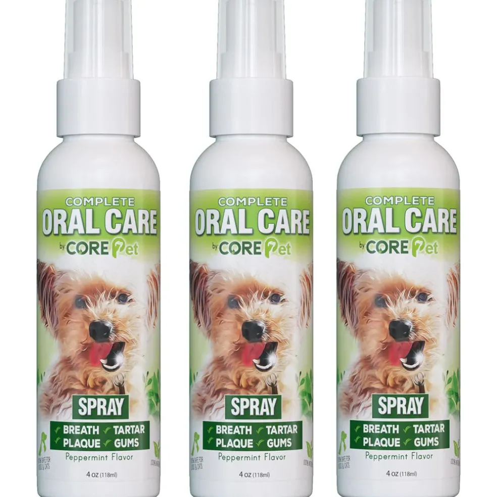 Adore Pet Complete Oral Care Spray Peppermint Flavor for Dogs & Cats, 4-oz