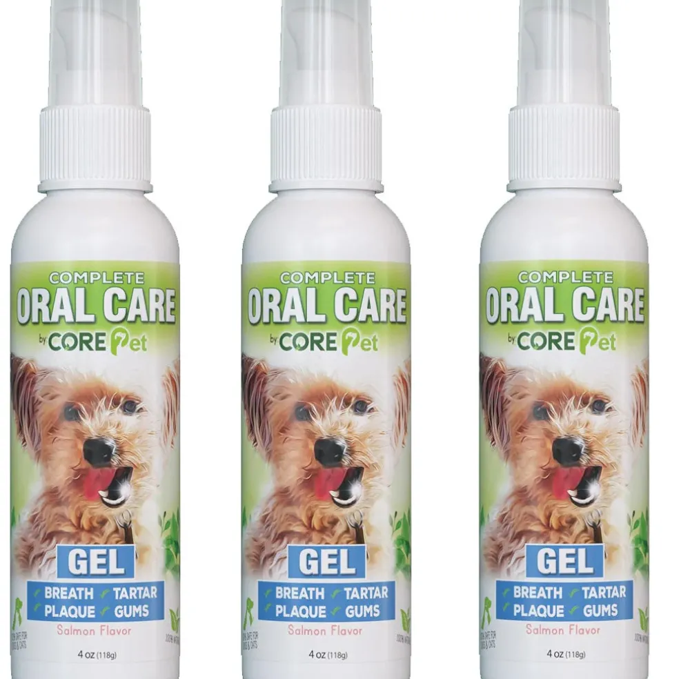 Adore Pet Oral Care Gel for Dogs & Cats - Salmon Flavor, 4-oz
