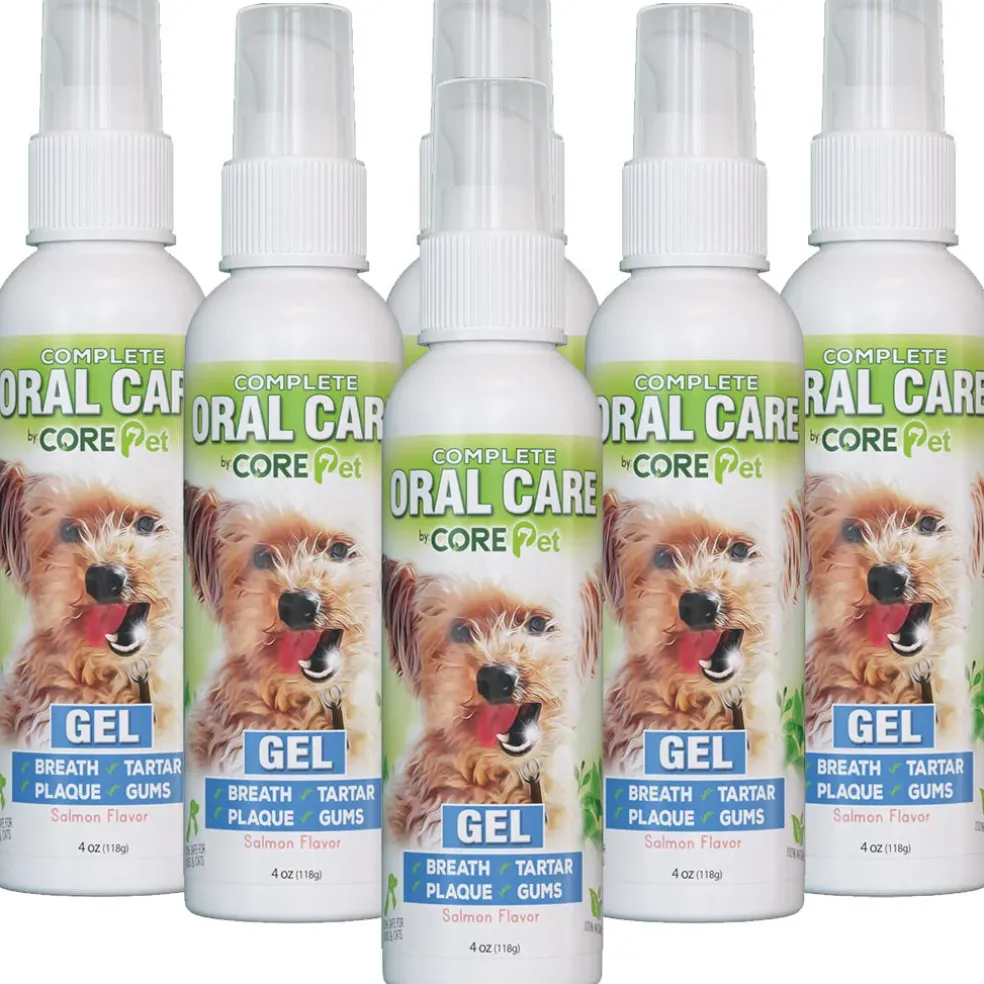 Adore Pet Oral Care Gel for Dogs & Cats - Salmon Flavor, 4-oz