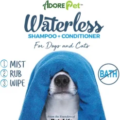 Adore Pet Waterless Shampoo for Dogs & Cats - 8-oz