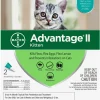 Advantage II Flea Control for Kittens 2-5 lbs (2 doses, 2 mos. supply) Teal Box