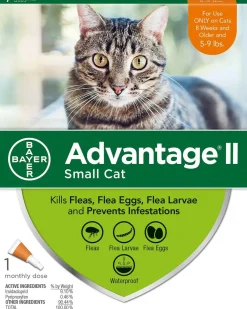 Advantage II Flea Control for Small Cats (5-9 lbs) Orange Box