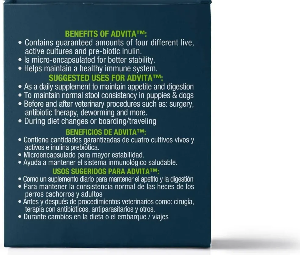 Advita Probiotic Supplement for Dogs (30 packets)