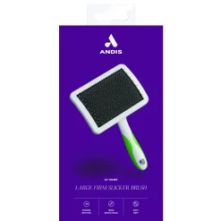 Andis Firm Slicker Dog Grooming Brush, Green/White