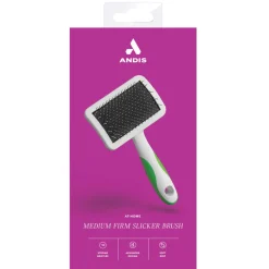 Andis Firm Slicker Dog Grooming Brush, Green/White