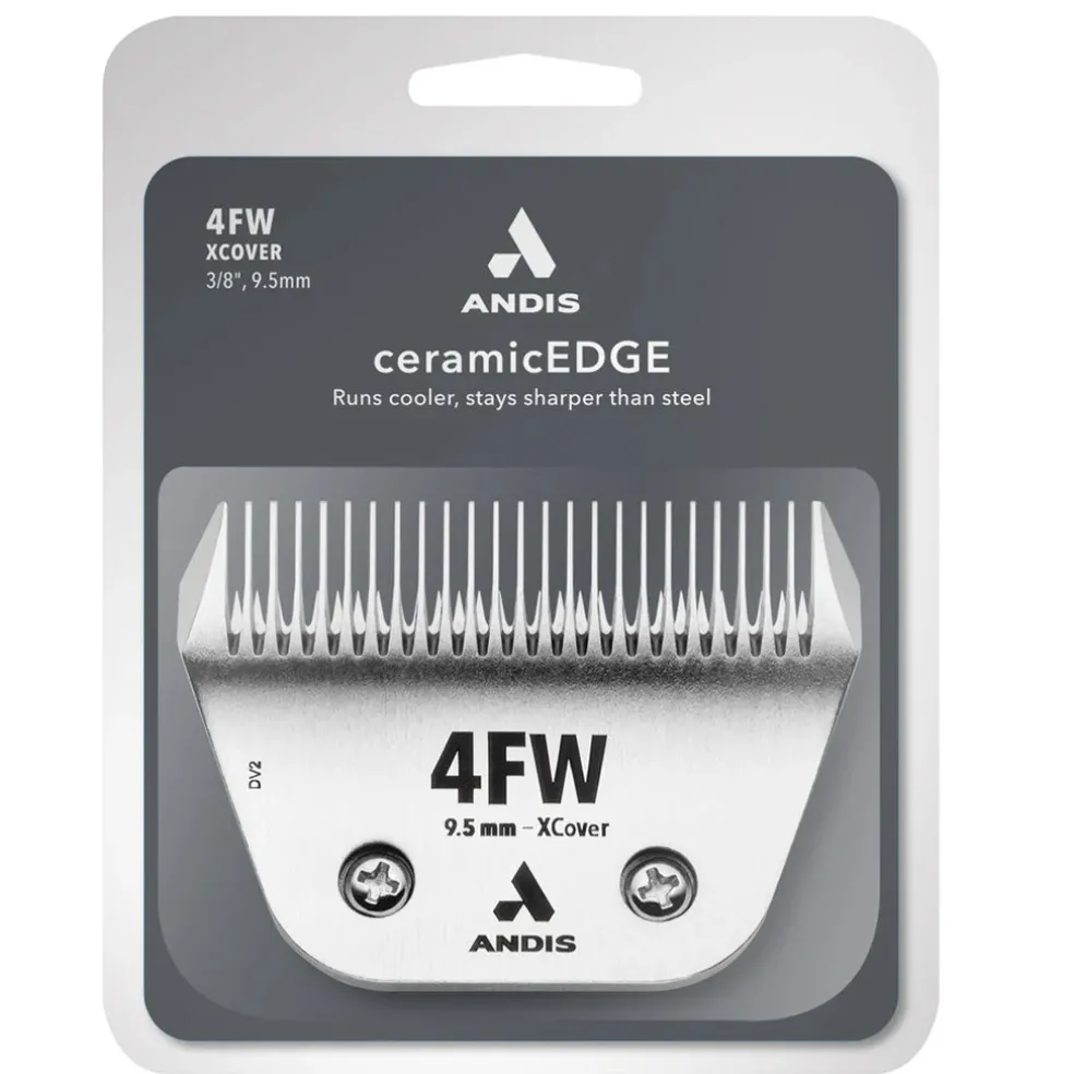 Andis 4FW XCover Ceramic Edge Blade Set, 3.8", 9.5mm
