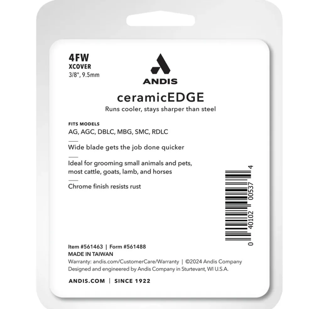 Andis 4FW XCover Ceramic Edge Blade Set, 3.8", 9.5mm
