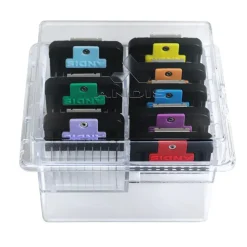 Andis 8-Piece Detachable Blade Comb Set Color Coated Stainless-Steel
