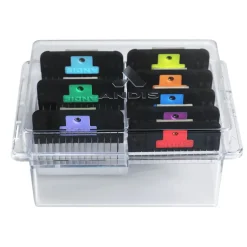 Andis 8-Piece Wide Blade Attachment Comb Set Color Coded