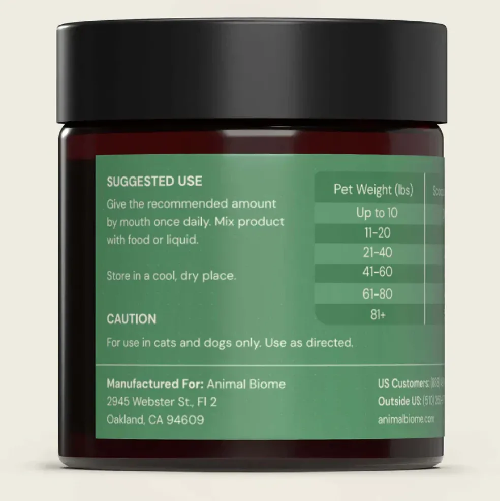Animal Biome Gut Defender Cleanse and Protect for Cats & Dogs, 60-g