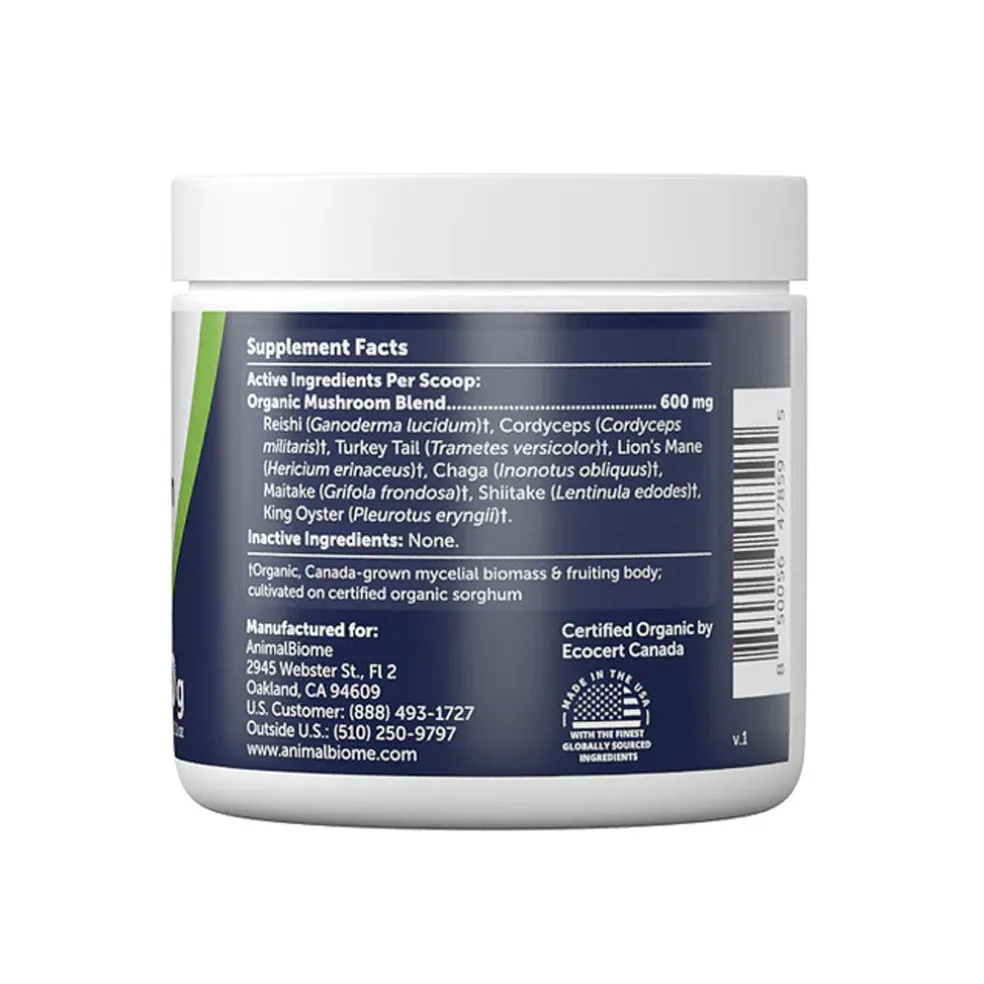 Animal Biome 8-in-1 Mushroom Complex for Cats and Dogs, 60-g