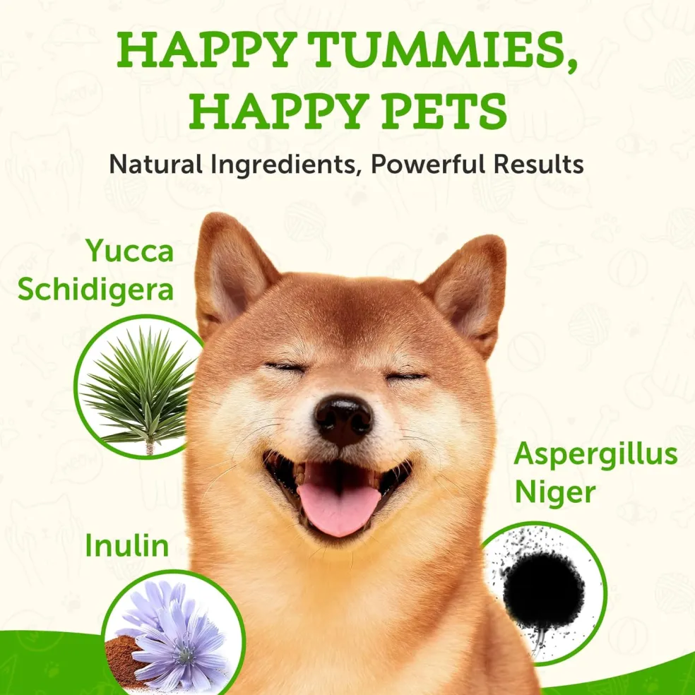 Animal Essentials Plant Enzyme & Probiotic Digestive Supplement Powder for Dogs & Cats