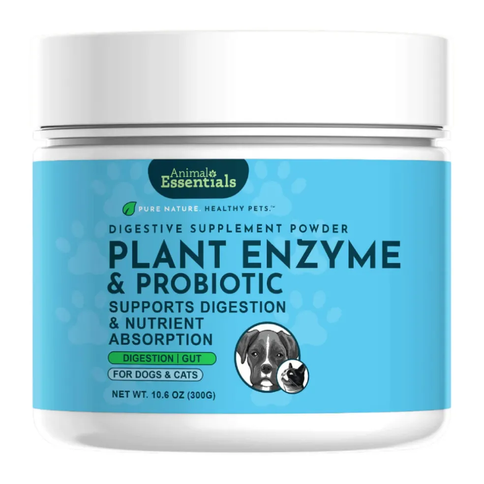 Animal Essentials Plant Enzyme & Probiotic Digestive Supplement Powder for Dogs & Cats