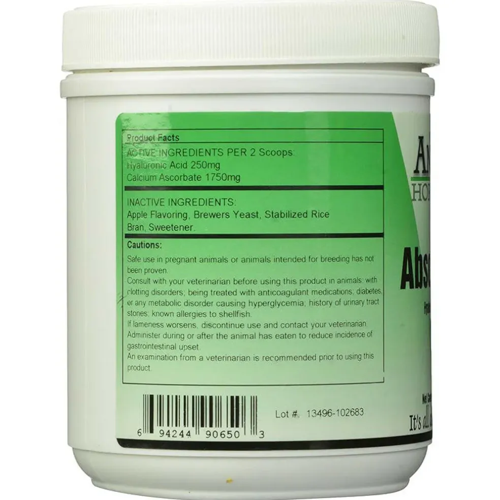 AniMed Absolute HA Hyaluronic Acid & Ester C Apple Flavored Horse Supplement(16 oz)