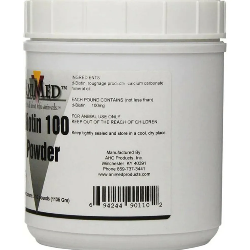 AniMed Biotin 100 Powder Supplement For Horse (2.5 lb)
