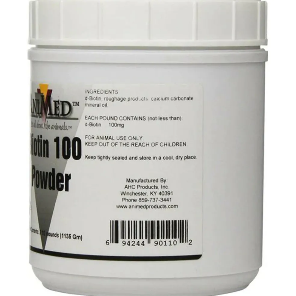 AniMed Biotin 100 Powder Supplement For Horse (2.5 lb)