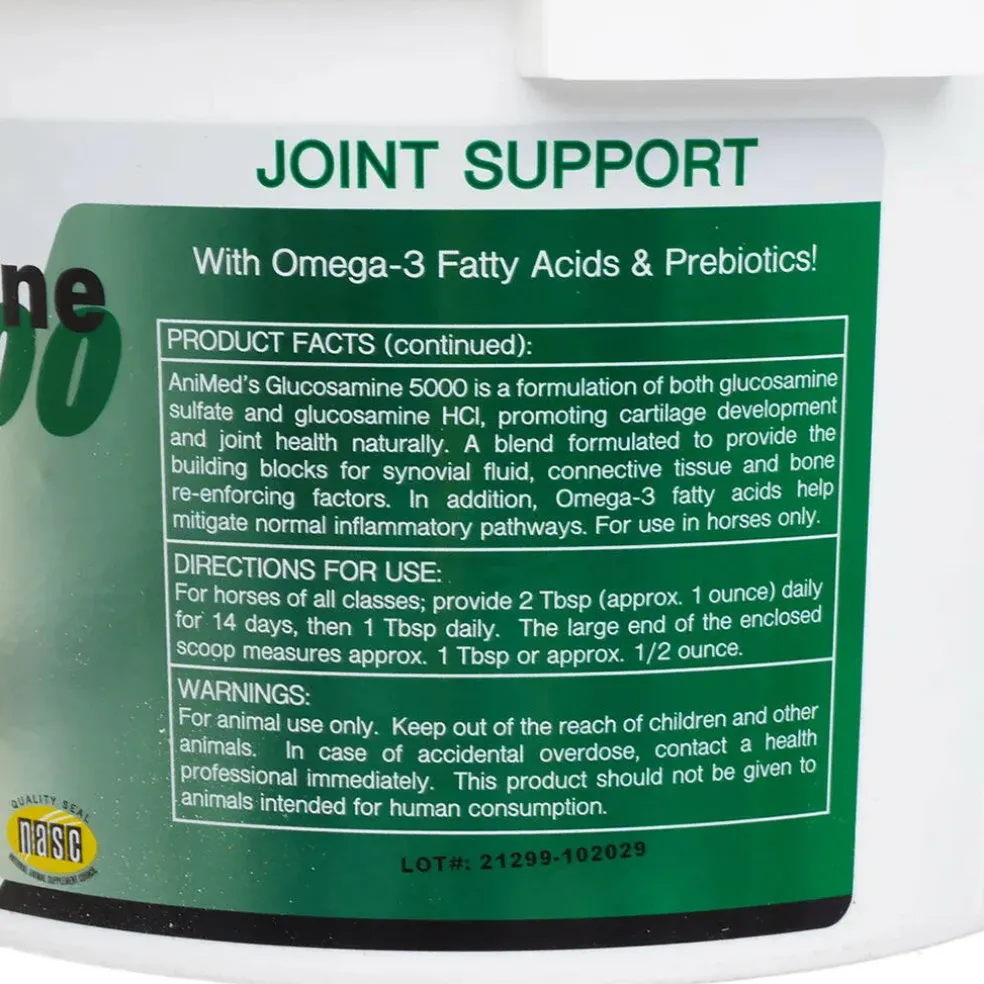 AniMed Glucosamine 5000 Joint Supplement For Horses