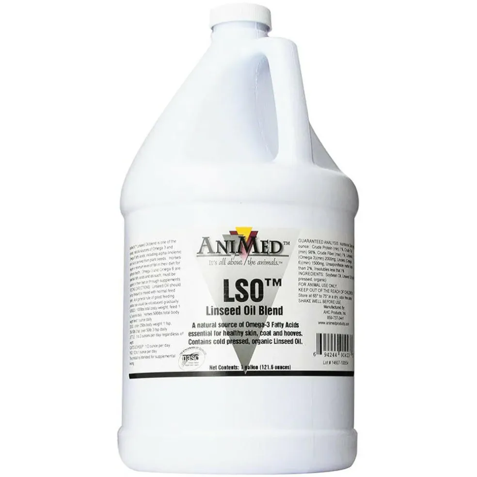 AniMed LSO Linseed Oil Blend For Horses(1 gallon)