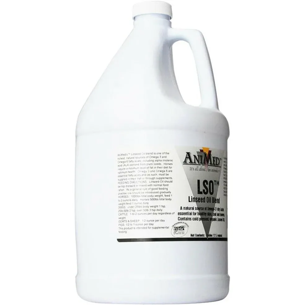AniMed LSO Linseed Oil Blend For Horses(1 gallon)