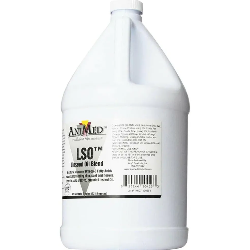 AniMed LSO Linseed Oil Blend For Horses(1 gallon)