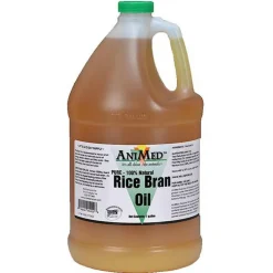 AniMed Rice Bran Oil Horse Supplement (1- Gallon Bottle)