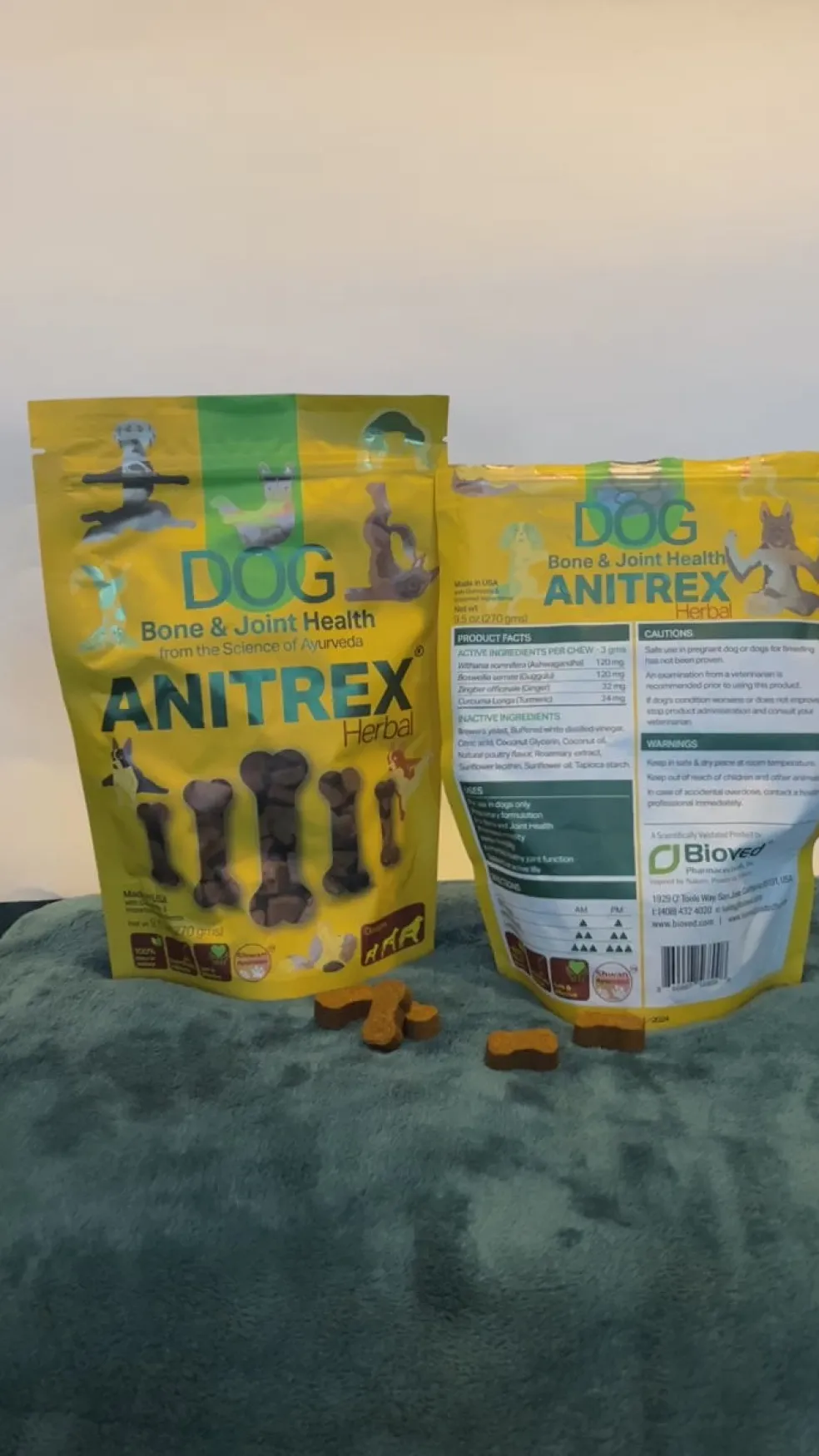 ANITREX Dog Bone and Joint Health Herbal Chews (270 g)
