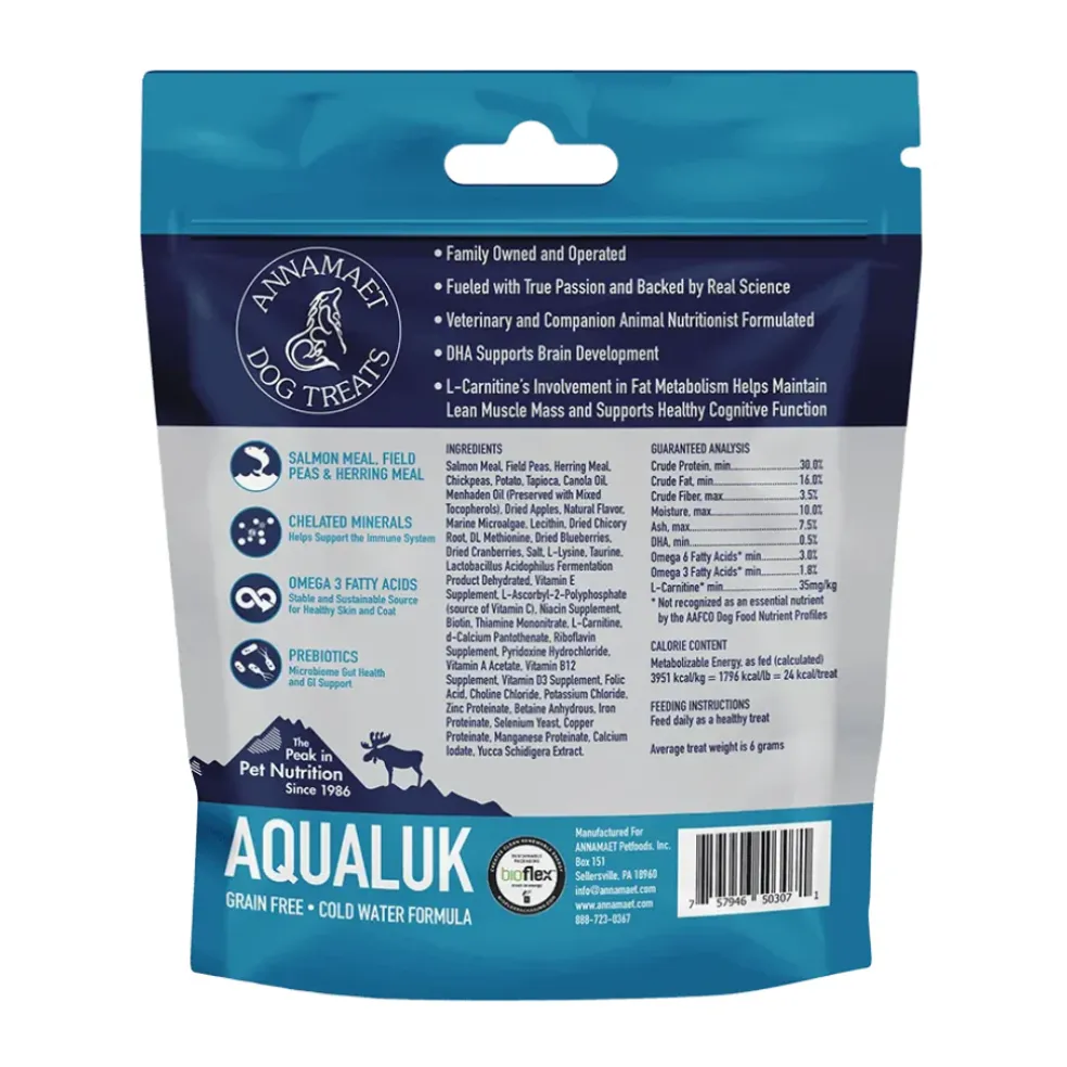 Annamaet Aqualuk Cold Water Fish Formula Grain-Free Oven-Baked Dog Treats (7 oz)