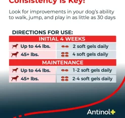 Antinol Plus for Dogs - Hip & Joint Mobility Supplement Capsules