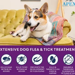 Apex Plus Topical Flea & Tick Prevention for Dogs, 45-88 lbs, 3 Doses