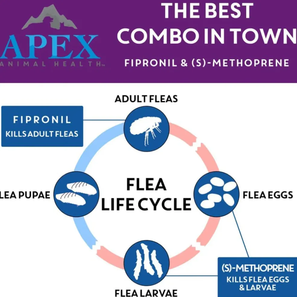 Apex Plus Topical Flea & Tick Prevention for Dogs, 45-88 lbs, 3 Doses