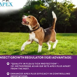 Apex Plus Topical Flea & Tick Prevention for Dogs, 45-88 lbs, 3 Doses