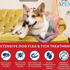 Apex Plus Topical Flea & Tick Prevention for Dogs, 89-132 lbs, 3 Doses