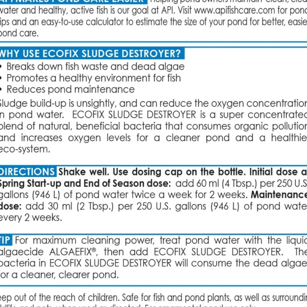 API Pond EcoFix Sludge Destroyer (16 fl oz)