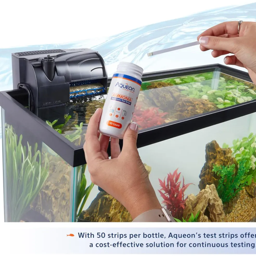 Aqueon Ammonia Aquarium Test Strips (50 ct)