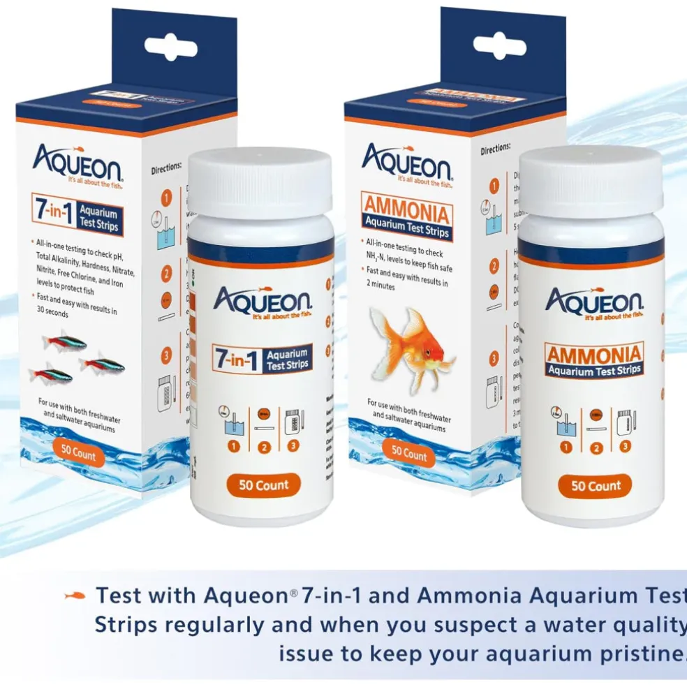 Aqueon 7-in-1 Aquarium Test Strips (50 ct)