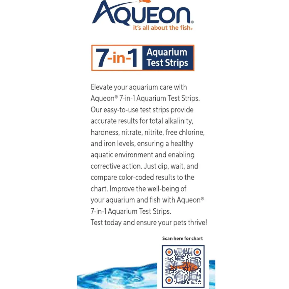 Aqueon 7-in-1 Aquarium Test Strips (50 ct)