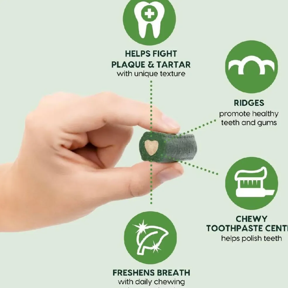 Ark Naturals 4-in-1 Brushless Toothpaste Chews for Small Dogs Value Pack (60 chews)