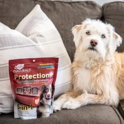 Ark Naturals 5-in-1 Protection Brushless Toothpaste Dental Chews for Medium Breed Dogs, 18-oz