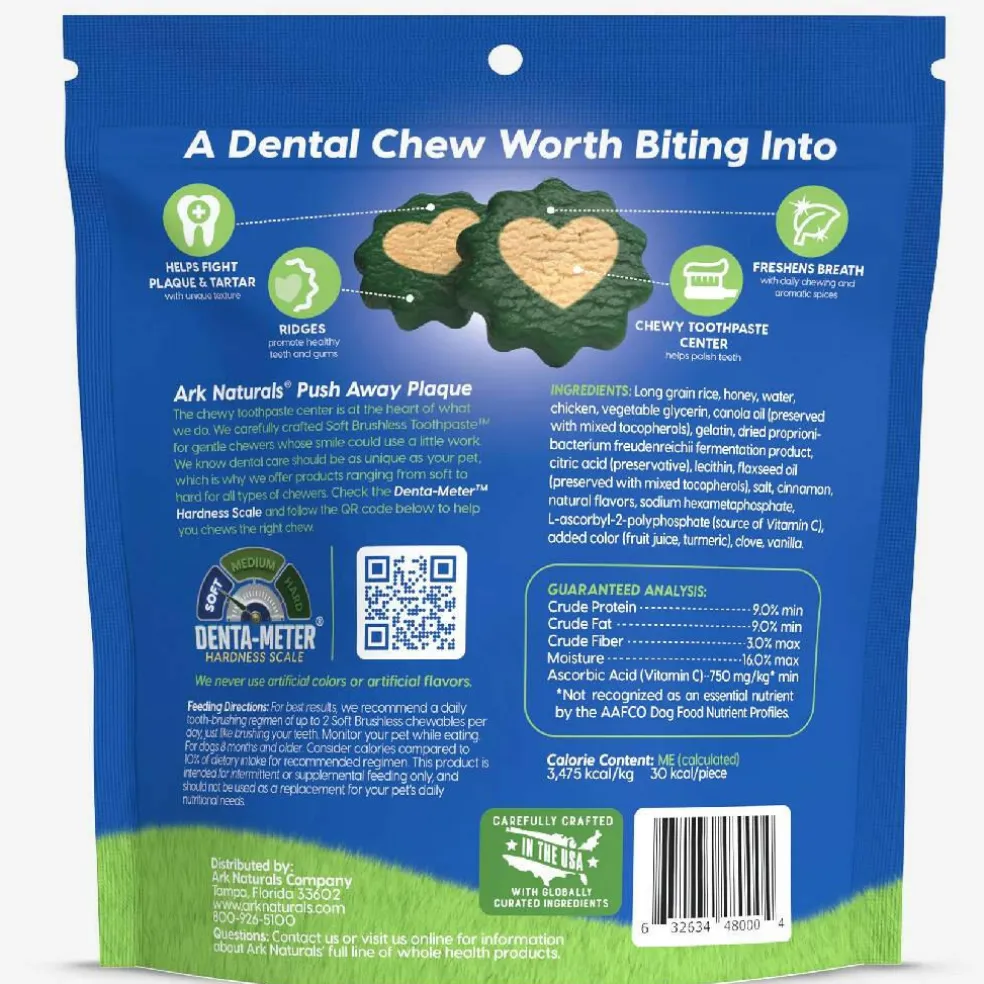 Ark Naturals 4-in-1 Soft Brushless Toothpaste Dental Chews for Small Dogs (12 oz)