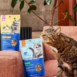Ark Naturals Kiss Me-Ow Strengthening Dental Chews Crunchy Cat Treats, Chicken Flavor