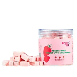 Arya Sit Freeze-Dried Strawberry Yogurt Treats for Dogs & Cats