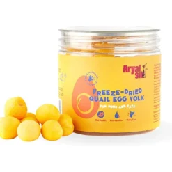 Arya Sit Freeze-Dried Treats Quail Egg Yolk for Dogs & Cats