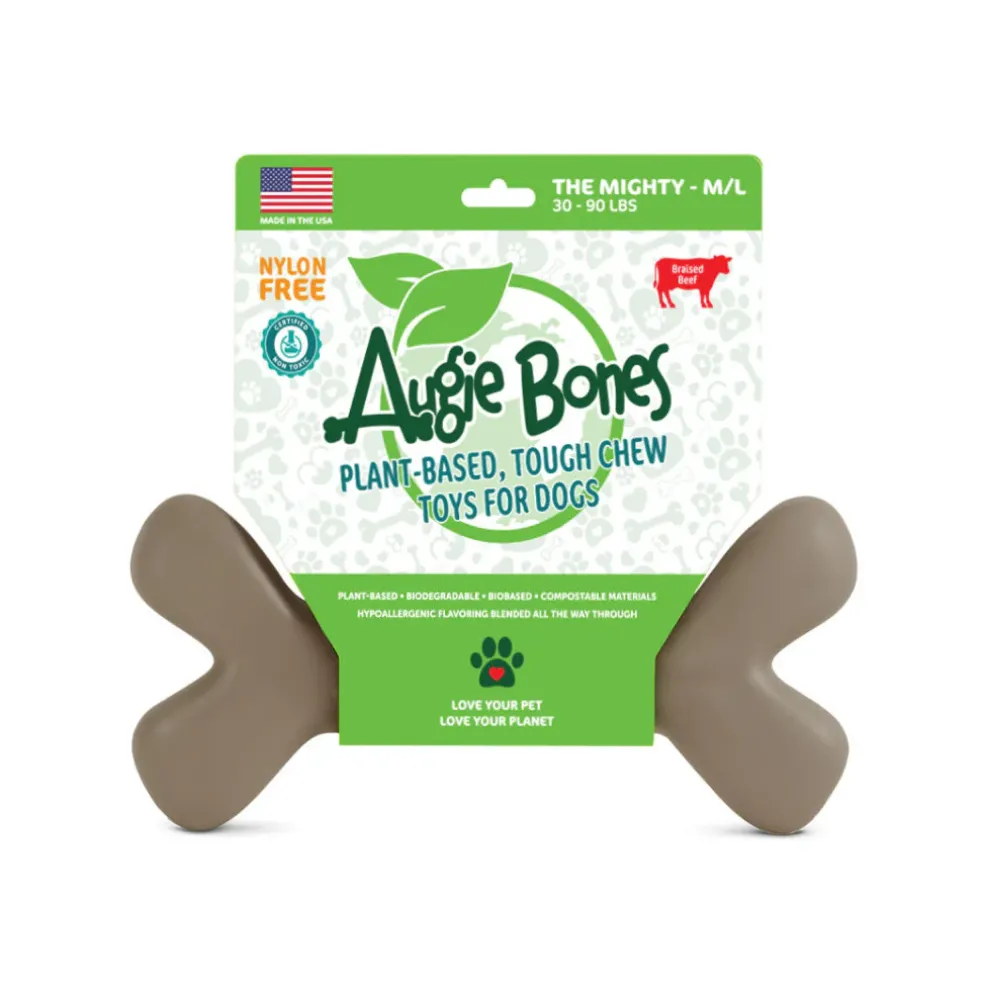 Augie Bones Plant Based Tough Dog Chew Toy
