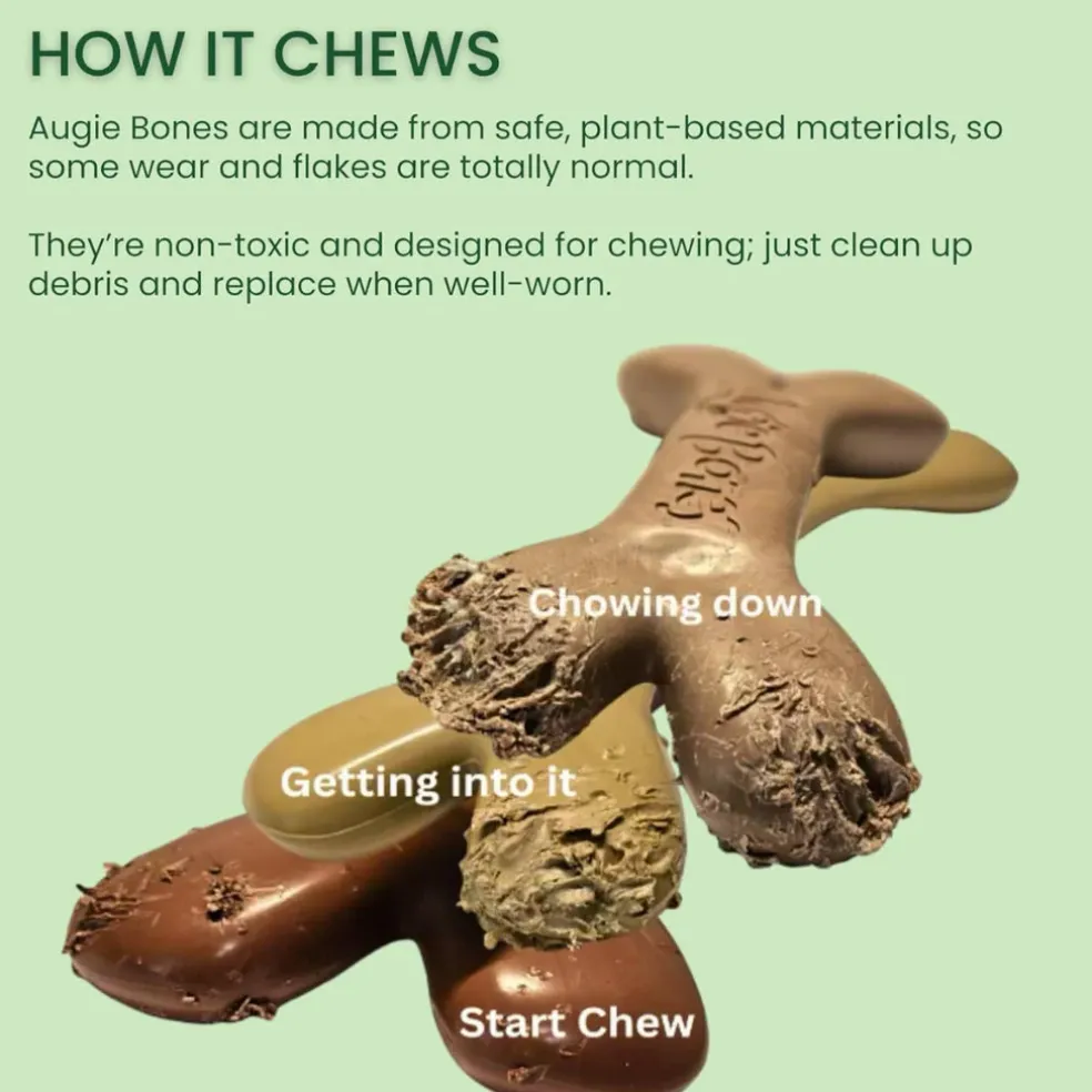 Augie Bones Plant Based Tough Dog Chew Toy