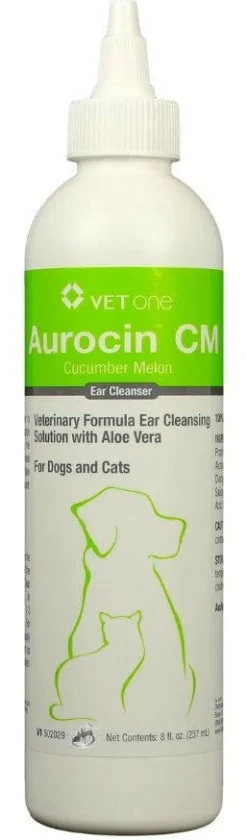 Aurocin CM Ear Cleanser Cucumber Melon Scent (8 oz)