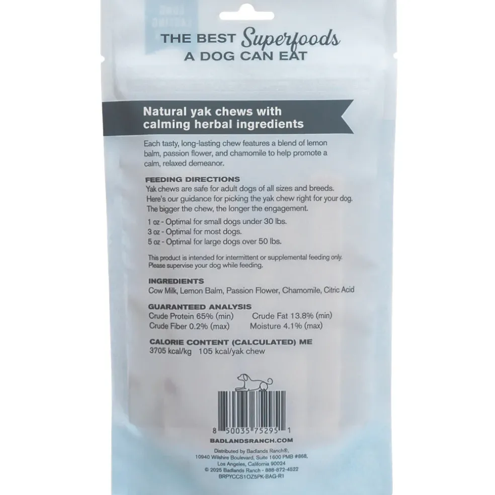 Badlands Ranch Superchew Calming Formula Dog Chews, Small, 1-oz